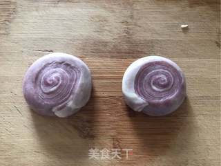 赏味中秋、乐享团圆~【紫薯螺旋蛋黄酥】的做法步骤:20