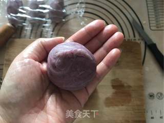 赏味中秋、乐享团圆~【紫薯螺旋蛋黄酥】的做法步骤:22
