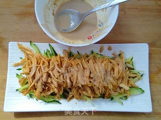 麻酱鸡丝的做法步骤:7