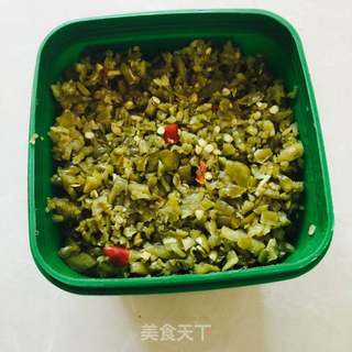简单易保存的青辣椒酱的做法步骤:6