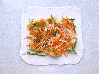 土豆丝卷饼的做法步骤:10