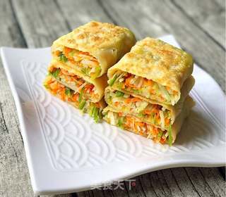 土豆丝卷饼的做法步骤:15
