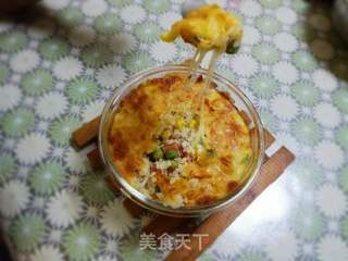 玉米火腿焗饭的做法步骤:10