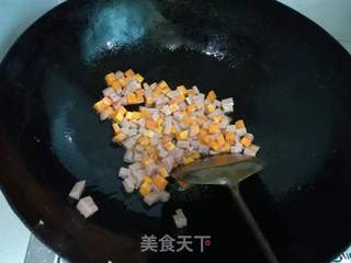 玉米火腿焗饭的做法步骤:2
