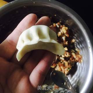 白菜猪肉饺子(附切法和包法）的做法步骤：6