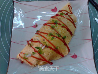 蛋包方便面的做法步骤:15