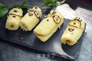 小黄人南瓜卷的做法步骤:15