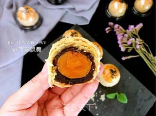 赏味中秋、乐享团圆~【黄金蛋黄酥】的做法步骤:39