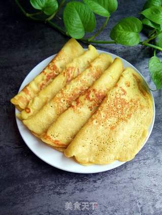 小米面煎饼的做法步骤:7