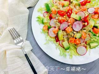 三文鱼藜麦沙拉的做法步骤:10