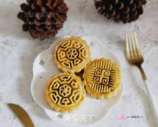 广式蛋黄豆沙月饼的做法步骤:20