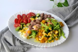 鲜虾田园沙拉的做法步骤:9