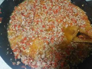 好菜费饭之 花生芝麻辣椒蒜蓉肉酱的做法步骤:12