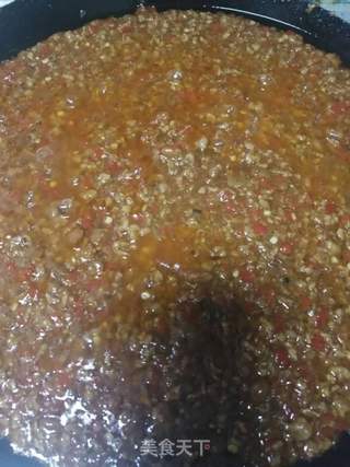 好菜费饭之 花生芝麻辣椒蒜蓉肉酱的做法步骤:13