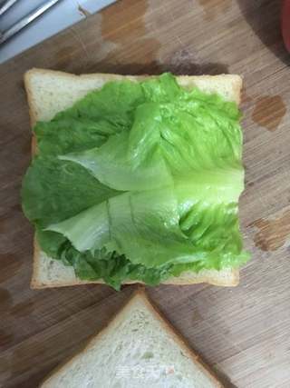 鸡蛋蔬菜三明治的做法步骤：6