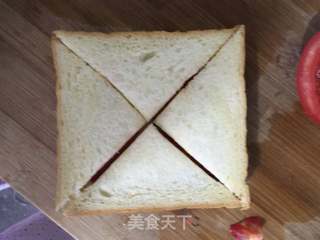 鸡蛋蔬菜三明治的做法步骤：12