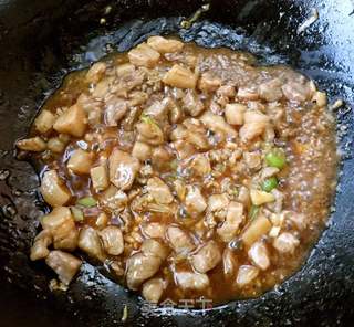 肉末粉丝茄子煲的做法步骤:5