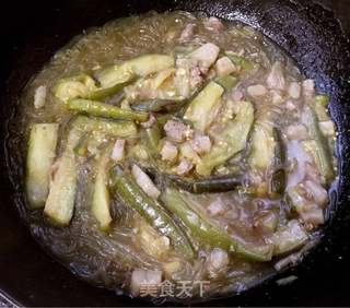 肉末粉丝茄子煲的做法步骤:8