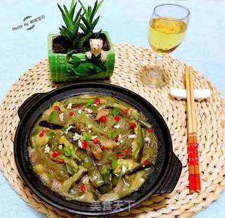 肉末粉丝茄子煲的做法步骤:13