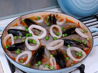 异国料理【西班牙海鲜饭】的做法步骤:20