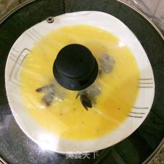 鲜虾蒸蛋的做法步骤:6