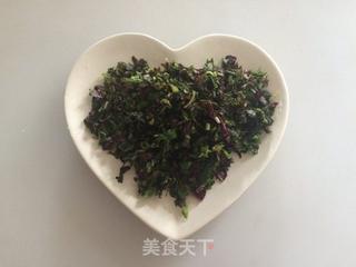 苋菜炒饭的做法步骤:4