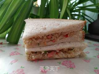 创意三明治——剩米饭的华丽变身的做法步骤:5