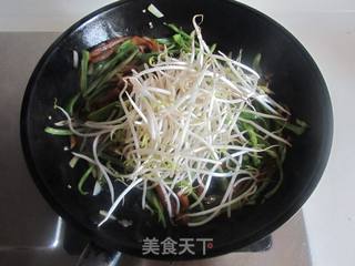 青椒豆芽炒千叶豆腐丝的做法步骤:6