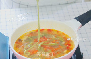 时蔬挤挤面的做法步骤:12