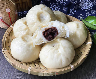 红豆沙包子的做法步骤:13