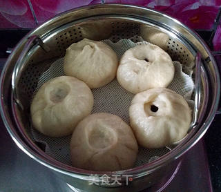 红豆沙包子的做法步骤:12