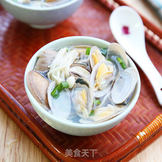 下火好鲜味——菌菇花蛤汤的做法步骤:16