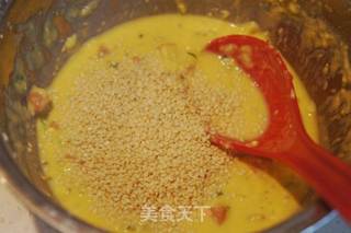 快手早餐洋葱火腿鸡蛋玉米饼的做法步骤:6