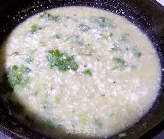 虾仁蛋黄豆花羹的做法步骤:9