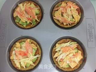 花菜底迷你披萨的做法步骤:12
