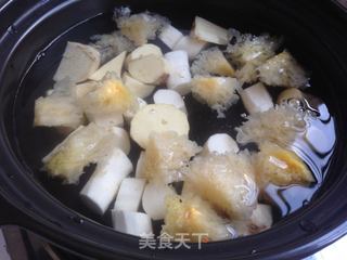 鲜淮山红薯糖水的做法步骤:4
