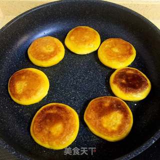 南瓜紫薯饼的做法步骤:16