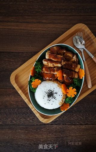 照烧鸡腿饭的做法步骤:10