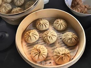 褐麦香菇肉包的做法步骤:10