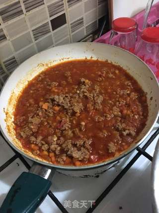 肉酱意面的做法步骤:9