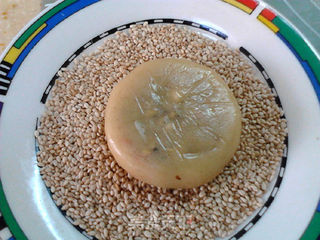 桂花果仁麻饼的做法步骤:12
