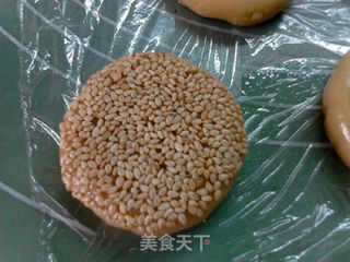桂花果仁麻饼的做法步骤:13