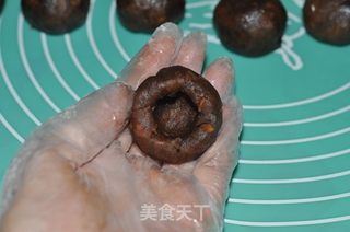 巧克力流心月饼的做法步骤:3