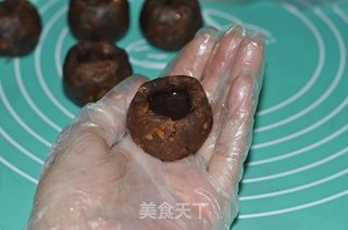巧克力流心月饼的做法步骤:4