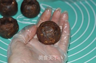 巧克力流心月饼的做法步骤:5