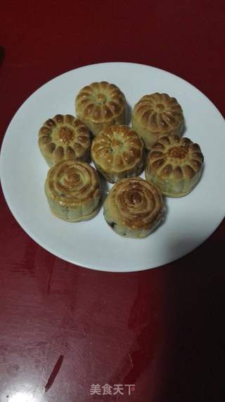 红豆月饼的做法步骤：17