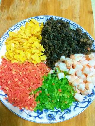 花式炒饭的做法步骤:7
