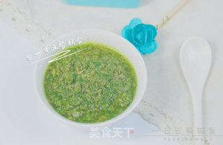 牛肉油麦菜米糊 宝宝辅食,营养均衡的做法步骤:11