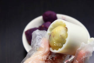 栗子紫薯月饼的做法步骤:11