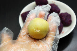 栗子紫薯月饼的做法步骤:10